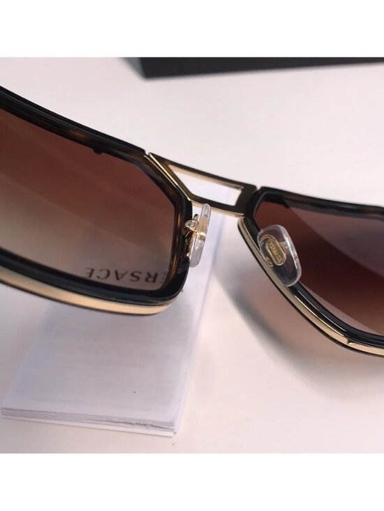 New AUTHENTIC Versace VE2228 1002 Sunglasses – Havana & Gold